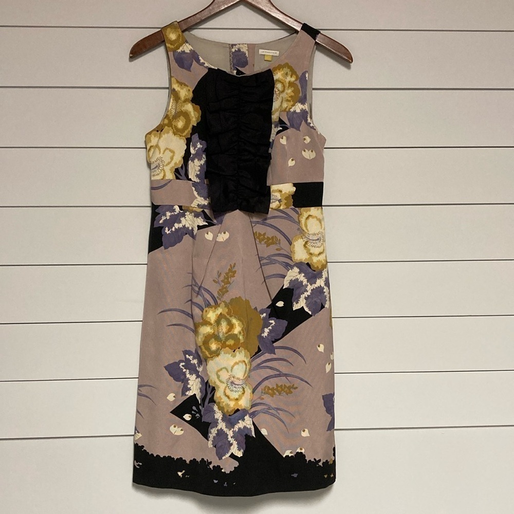 Anthropologie Leifsdottir Silk Floral Dress